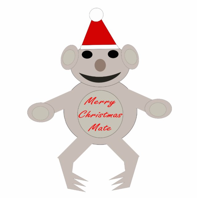 Australian Christmas Koala Bear Ornament (Front)