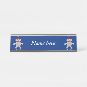 Australian Christmas Koala Bear Personalized Desk Name Plate