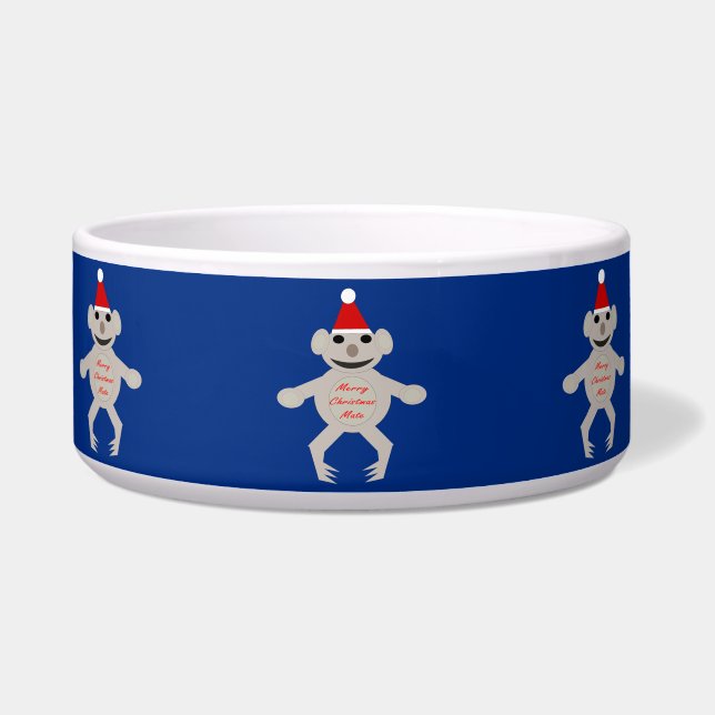 Australian Christmas Koala Bear Pet Bowl (Front)