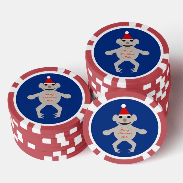 Australian Christmas Koala Bear Poker Chips (Stack)