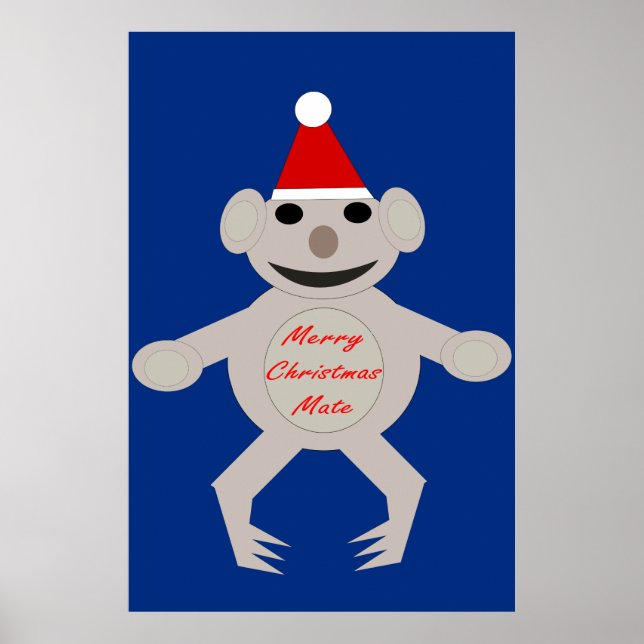 Australian Christmas Koala Bear Poster (Front)