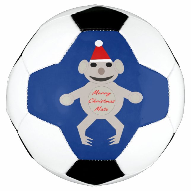 Australian Christmas Koala Bear Soccer Ball (Front)