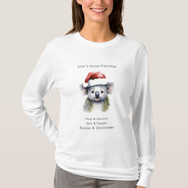 Australian Christmas Koala  T-Shirt (Front)