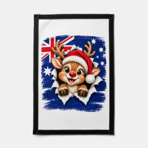 Australian Christmas Reindeer Pennant