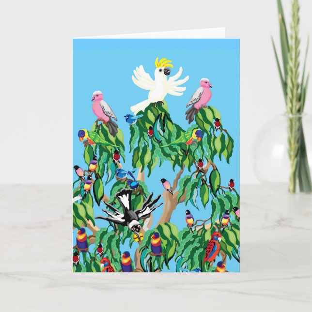 Australian Christmas tree card (Front)