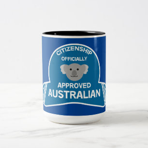 Australian Citizenship Aussie Citizen Two-Tone Coffee Mug