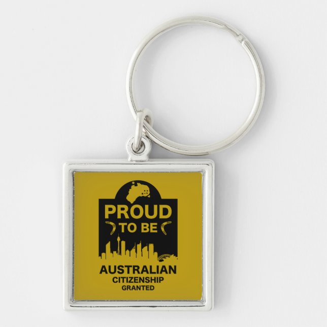 Australian Citizenship Gift Keychain (Front)
