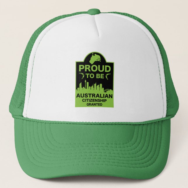 Australian Citizenship Gift Trucker Hat (Front)