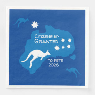 Australian Citizenship Party Gifts Paper Dinner Napkins