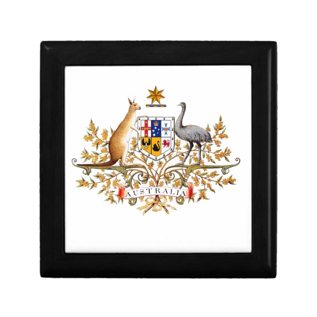 australian coat of arms jewelry box (Front)