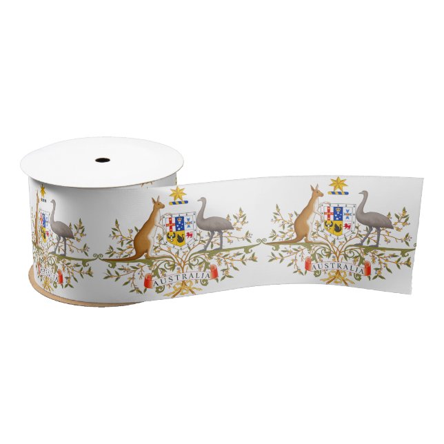 Australian Coat of Arms Satin Ribbon (Spool)