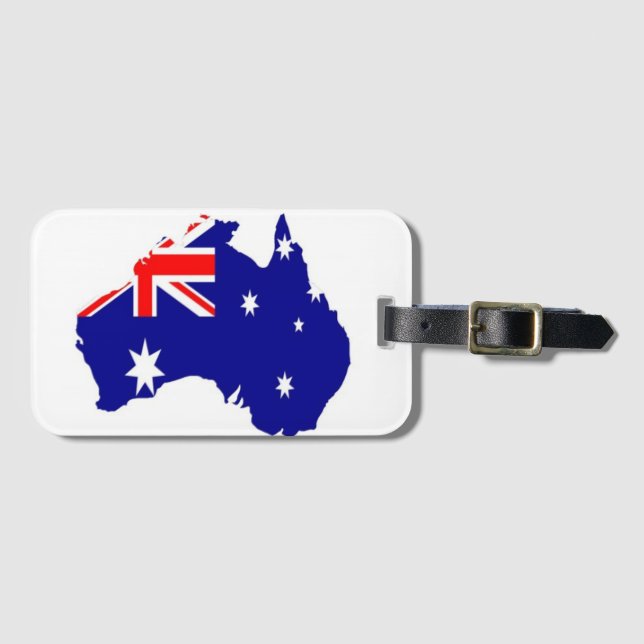 Australian country luggage tag (Front Horizontal)