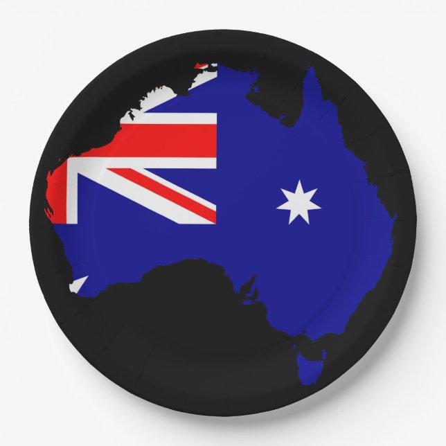 Australian country paper plates (Front)