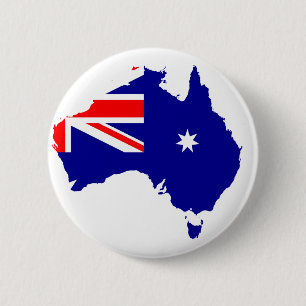 Australian country pinback button