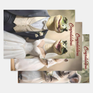 Australian Crocodile Koala And Wombat Weddings, Wrapping Paper Sheets