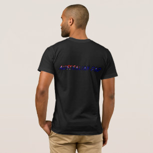 Australian Dad Australia Flag Typography T-Shirt