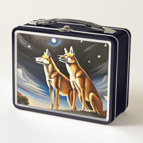 Australian Dingo Metal Lunch Box