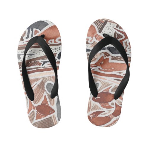 Australian Dreams Mythical Animals 2 Flip_Flop Kids Flip Flops