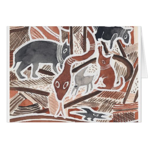 Australian Dreams Mythical Animals Snake Card 1b