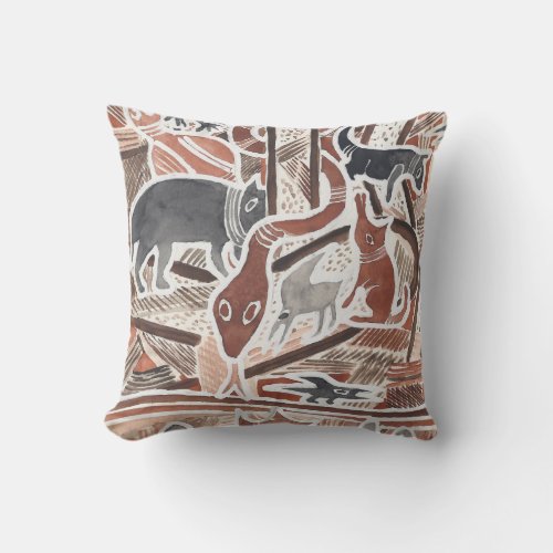 Australian Dreams Mythical Animals Snake Pillow