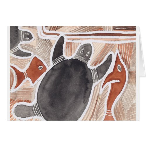 Australian Dreams Mythical Animals Turtle Card 5b