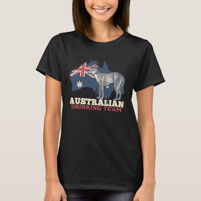 Australian Drinking Team  Idea for Aussie or Sport T-Shirt (Front)