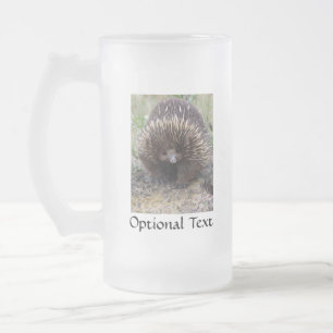 Australian Echidna Cute Animal Photo Frosted Glass Beer Mug