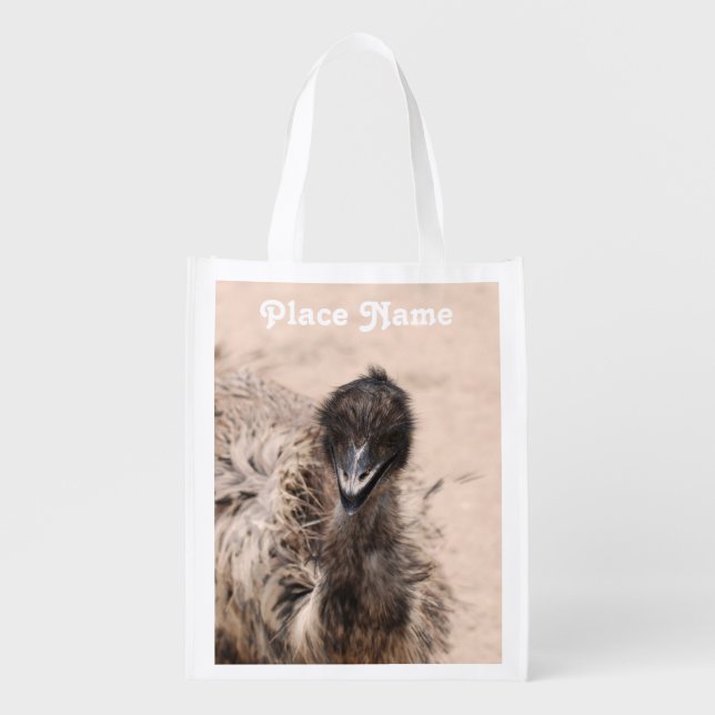 Australian Emu Reusable Grocery Bag (Front)