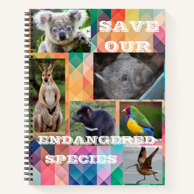 Australian Endangered Species Notebook (Front)