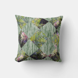 Australian Eucalyptus Flower Geometrical Design, Throw Pillow