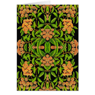 Australian Eucalyptus Flowers Card