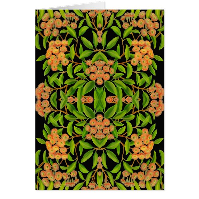 Australian Eucalyptus Flowers Card (Front)
