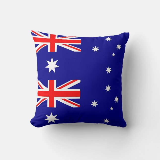 Australian Flag American MoJo Pillow (Front)