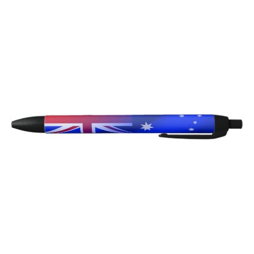Australian flag black ink pen