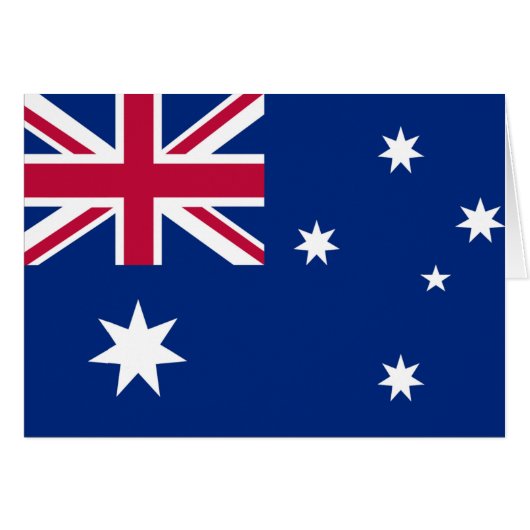 Australian flag cards (Front Horizontal)