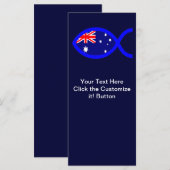 Australian Flag Christian Fish Symbol (Front/Back)