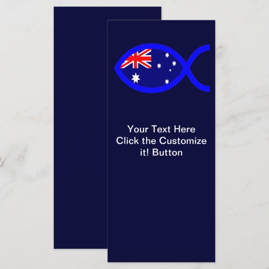 Australian Flag Christian Fish Symbol (Front/Back)