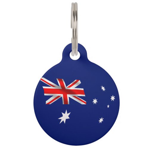 Australian flag-coat of arms pet ID tag