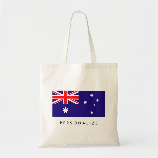 Australian flag custom Australia Day party Tote Bag (Front)