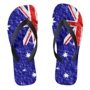 Australian Flag Design Flip Flops