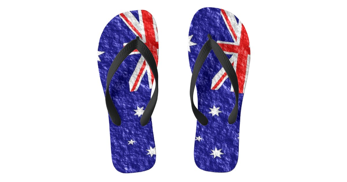 Australian Flag Design Flip Flops Zazzle