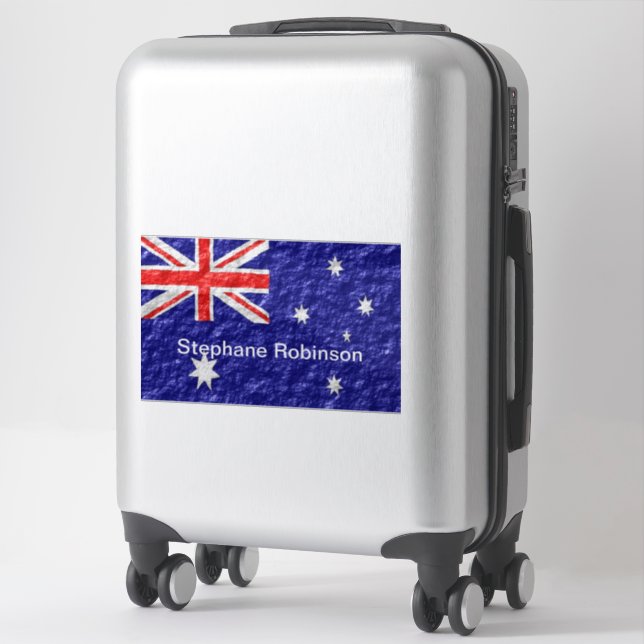 Australian Flag Design Sticker (Suitcase)