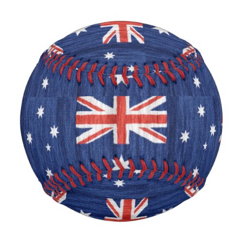 australian flag design Thunder_Cove blue Baseball