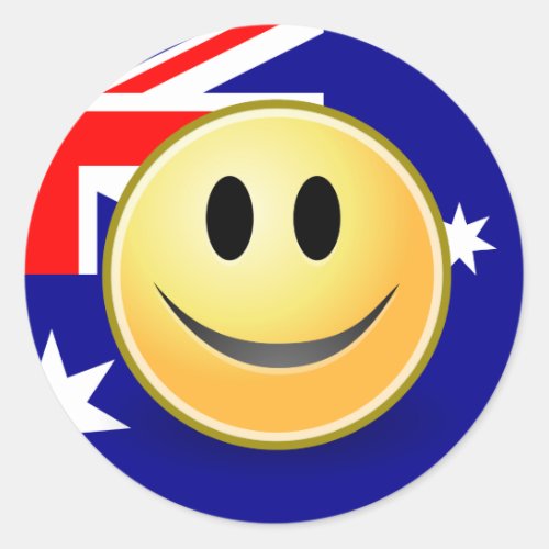 Australian Flag Face Sticker