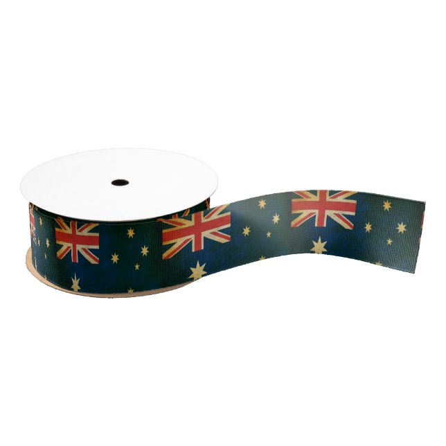 Australian Flag Fancy Custom Ribbon (Spool)