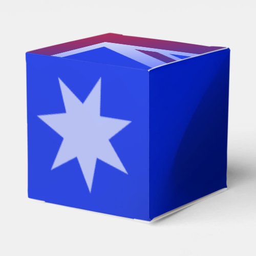 Australian flag favor boxes