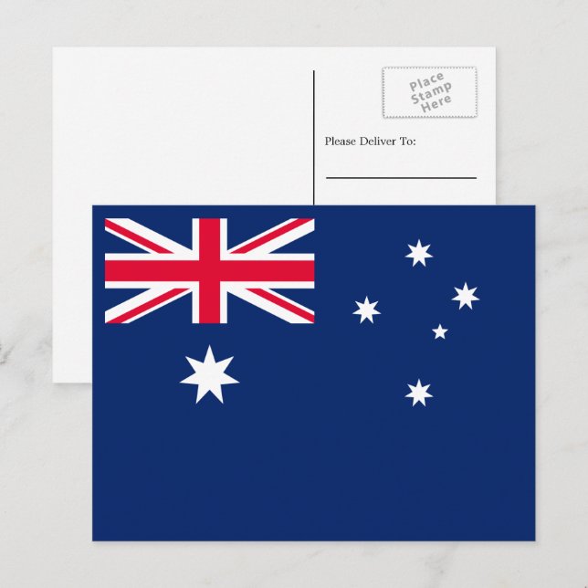 Australian Flag, Flag of Australia Postcard (Front/Back)