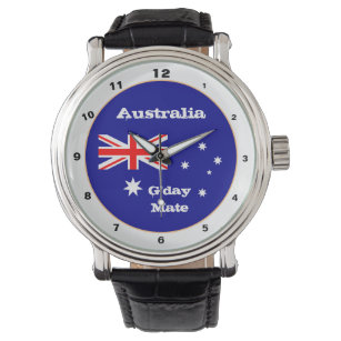 Australian Flag & G'day Mate, Australia / fashion Watch