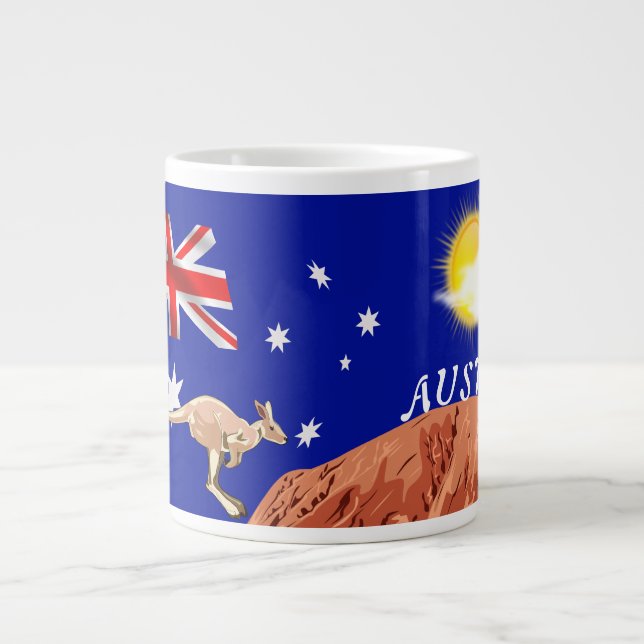 Australian flag giant coffee mug (Front)