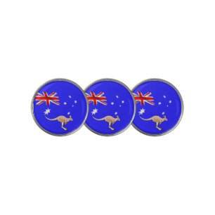 Australian flag golf ball marker